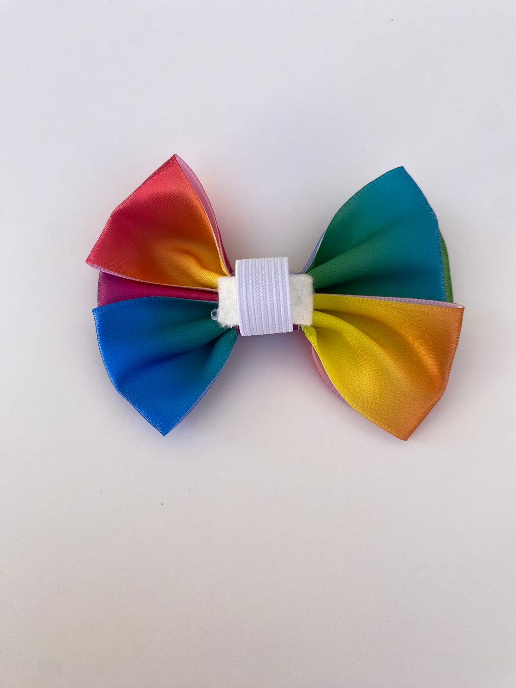 Rainbow Pop Bow Collar Attachment