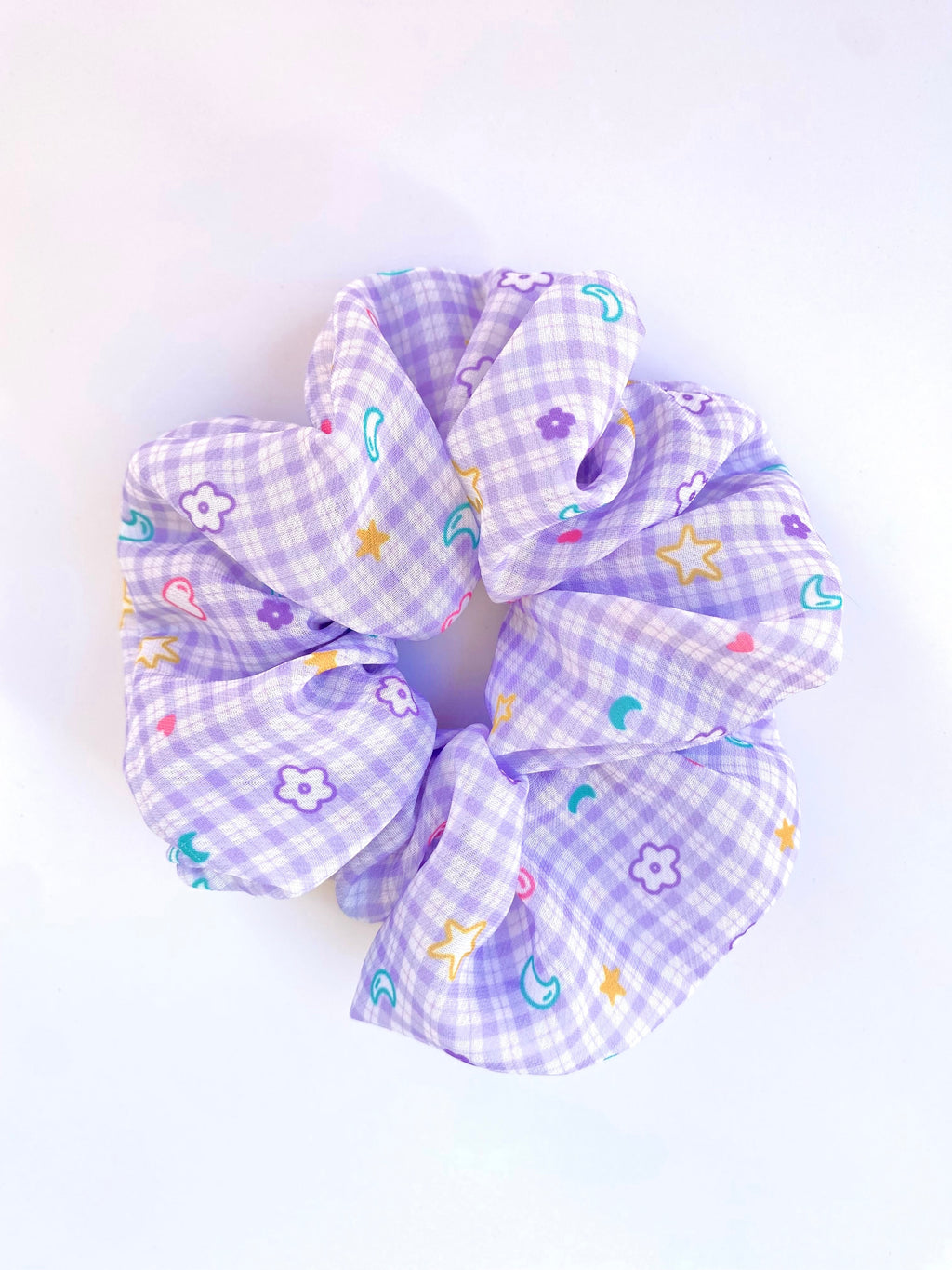 Purple Dreamy Picnic Scrunchie