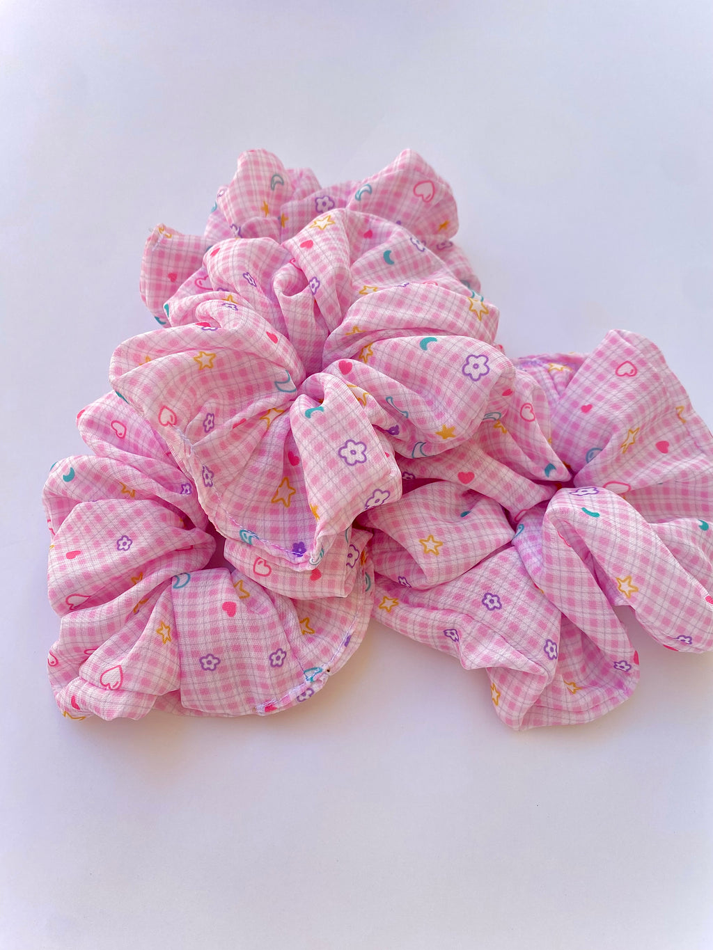 Pink Dreamy Picnic Scrunchie