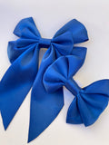 Midnight Blue Matching Bow Hair Clip and Collar Attachment