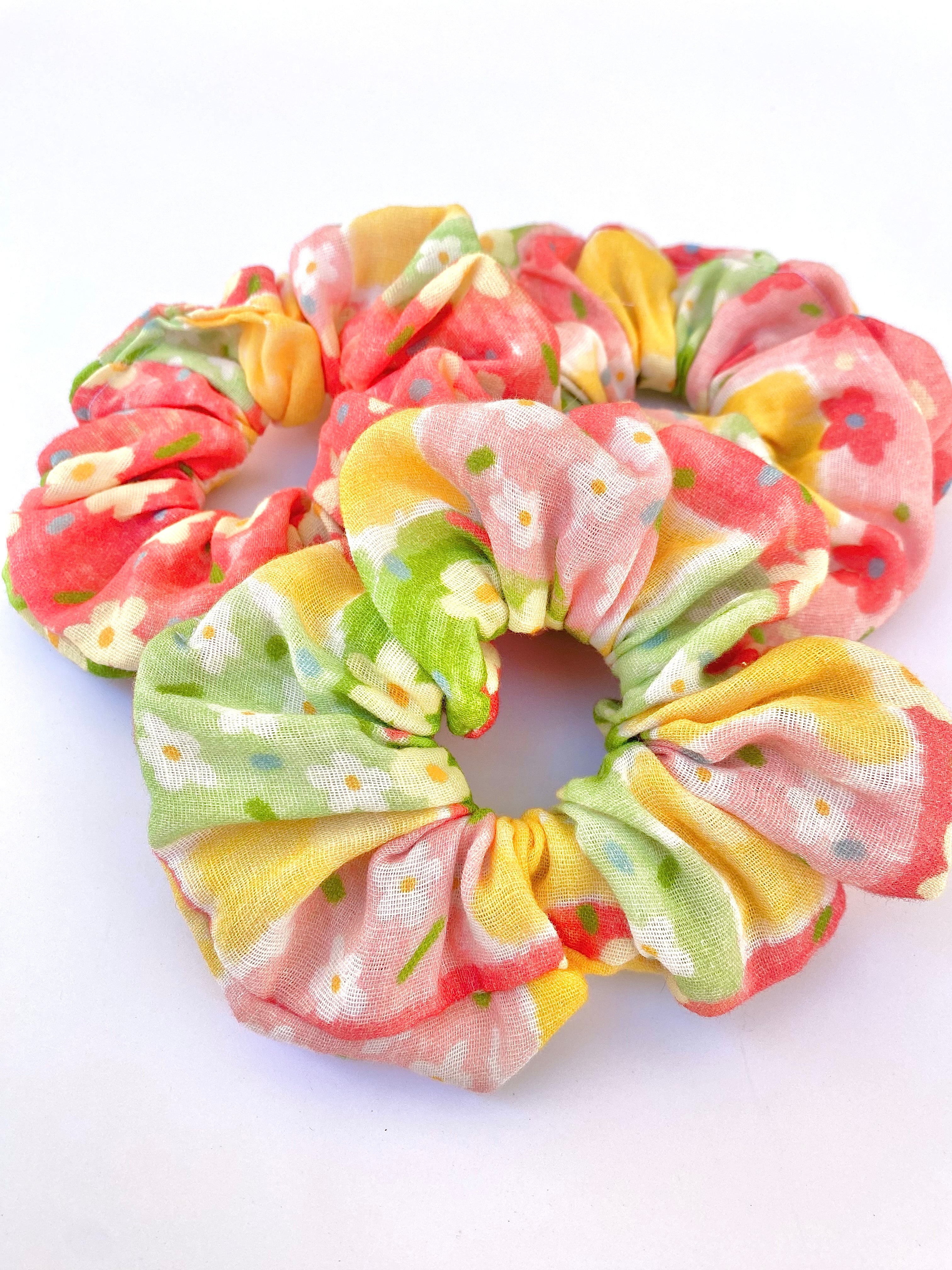 Bright Bloom Scrunchie
