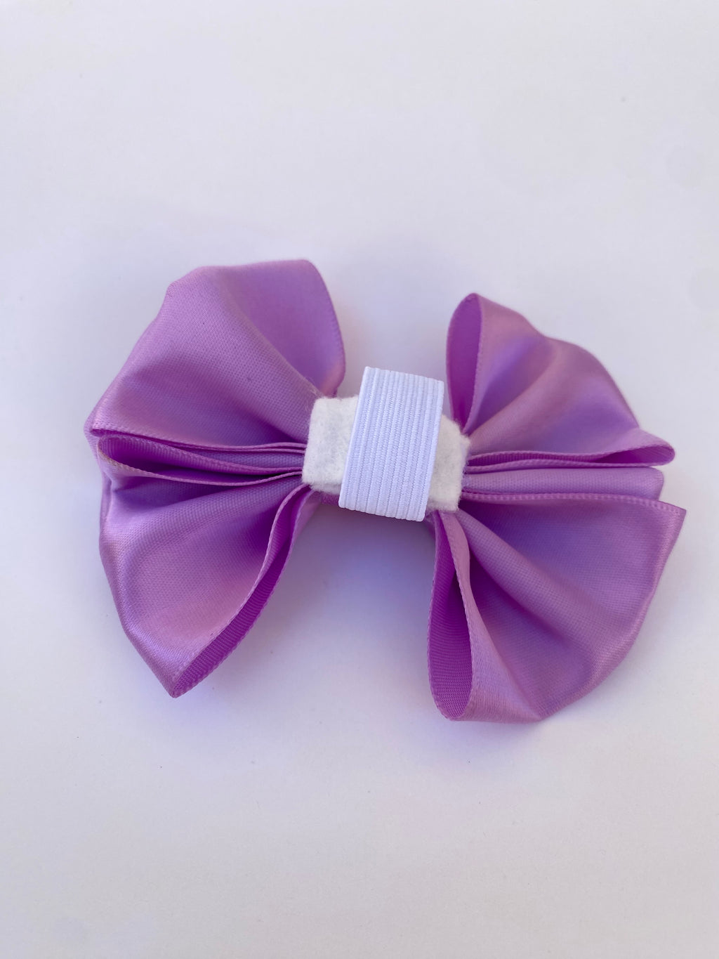 Lilac Glow Matching Bow Hair Clip and Collar Attachment