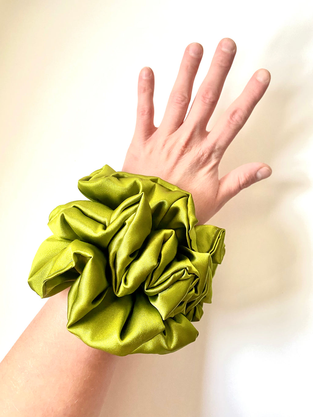 Olive-You Satin Scrunchie