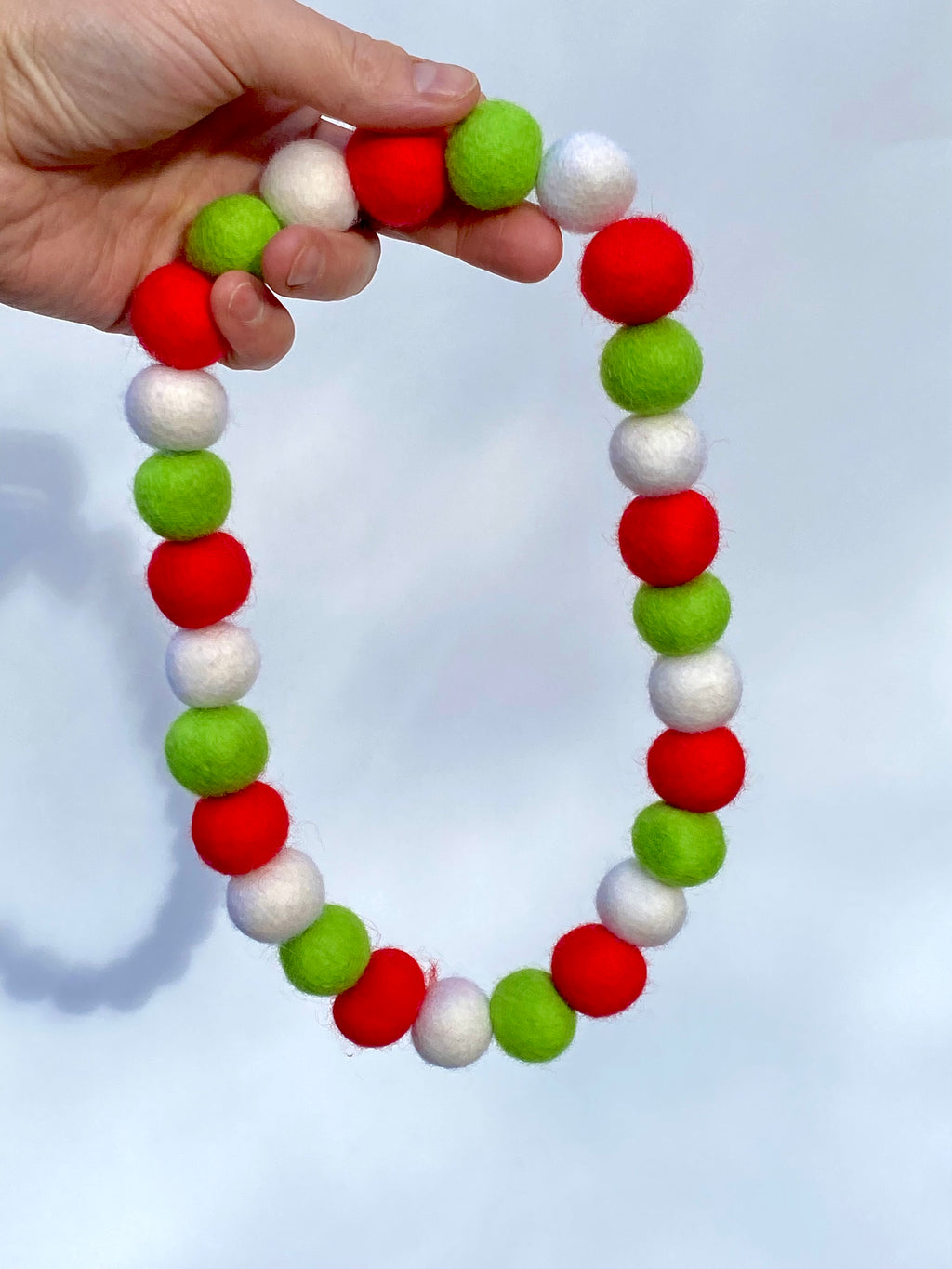 Christmas PomPom Collar