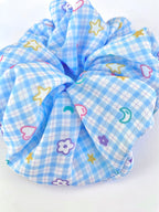 Blue Dreamy Picnic Scrunchie