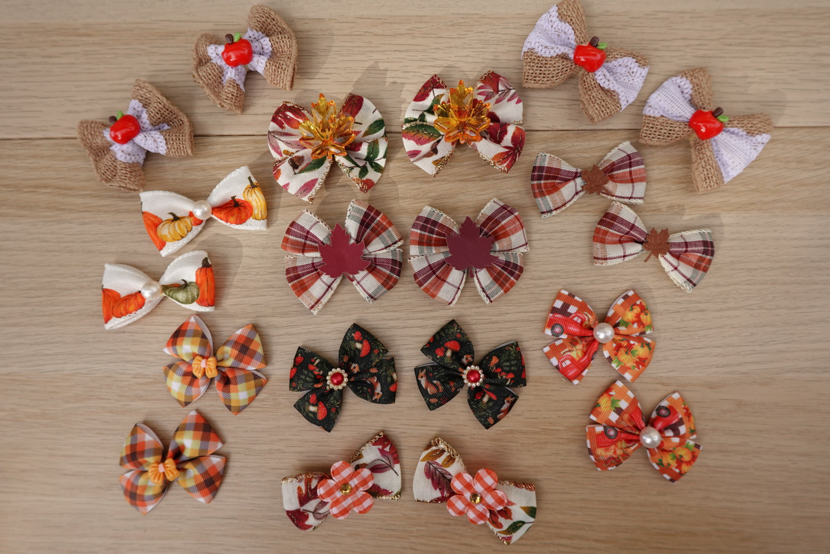 Golden Harvest 20-Piece Large Bow Bundle