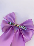 Lilac Glow Matching Bow Hair Clip and Collar Attachment